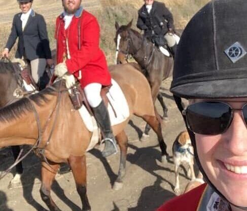 MFH Bre Kruger and Honorary Huntsman Dave (Dude) Kruger